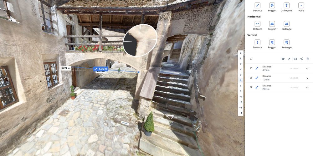 PUnktwolke mit Maße